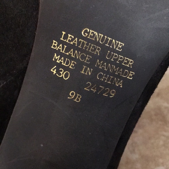 Black Genuine Suede Lace Up 3/4 Pointy Toe Boots - Picture 4 of 9